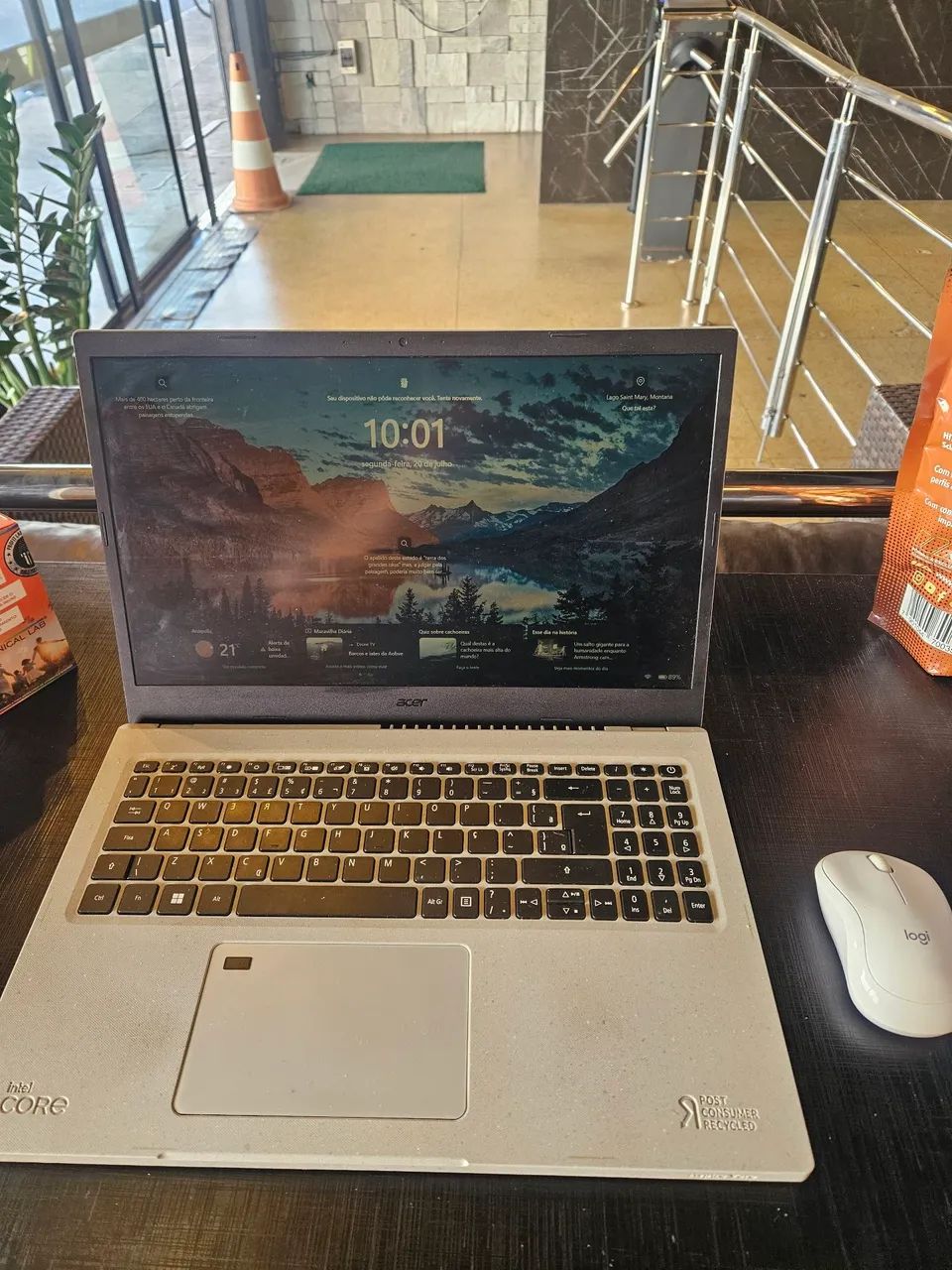 Notebook acer Aspire vero i5 com leitor de digital e mouse bluetooth de brinde - Foto 4