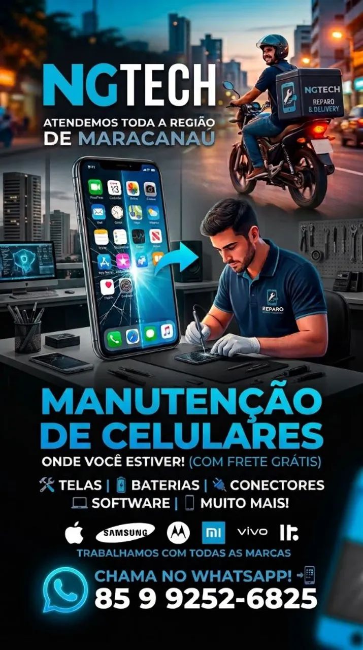 Conserto de Celular Delivery Maracanaú - Buscamos no Local | NGTECH