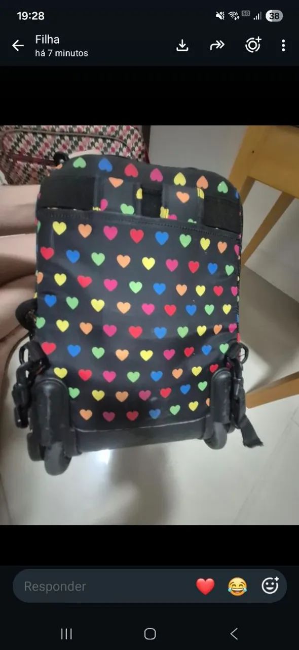Mochila Kipling original com rodinhas - Foto 3
