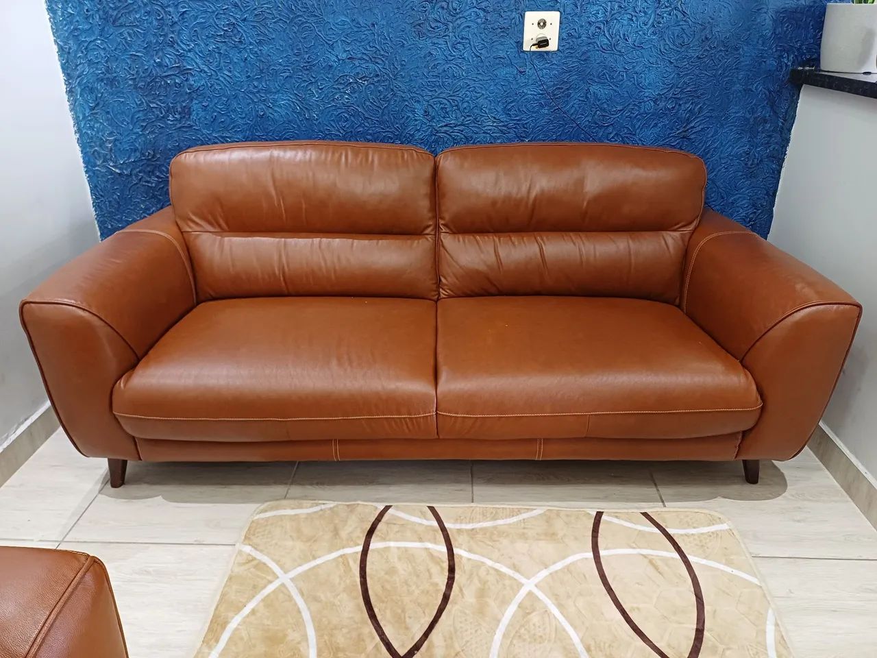 Sofá de couro novo65573814760195122