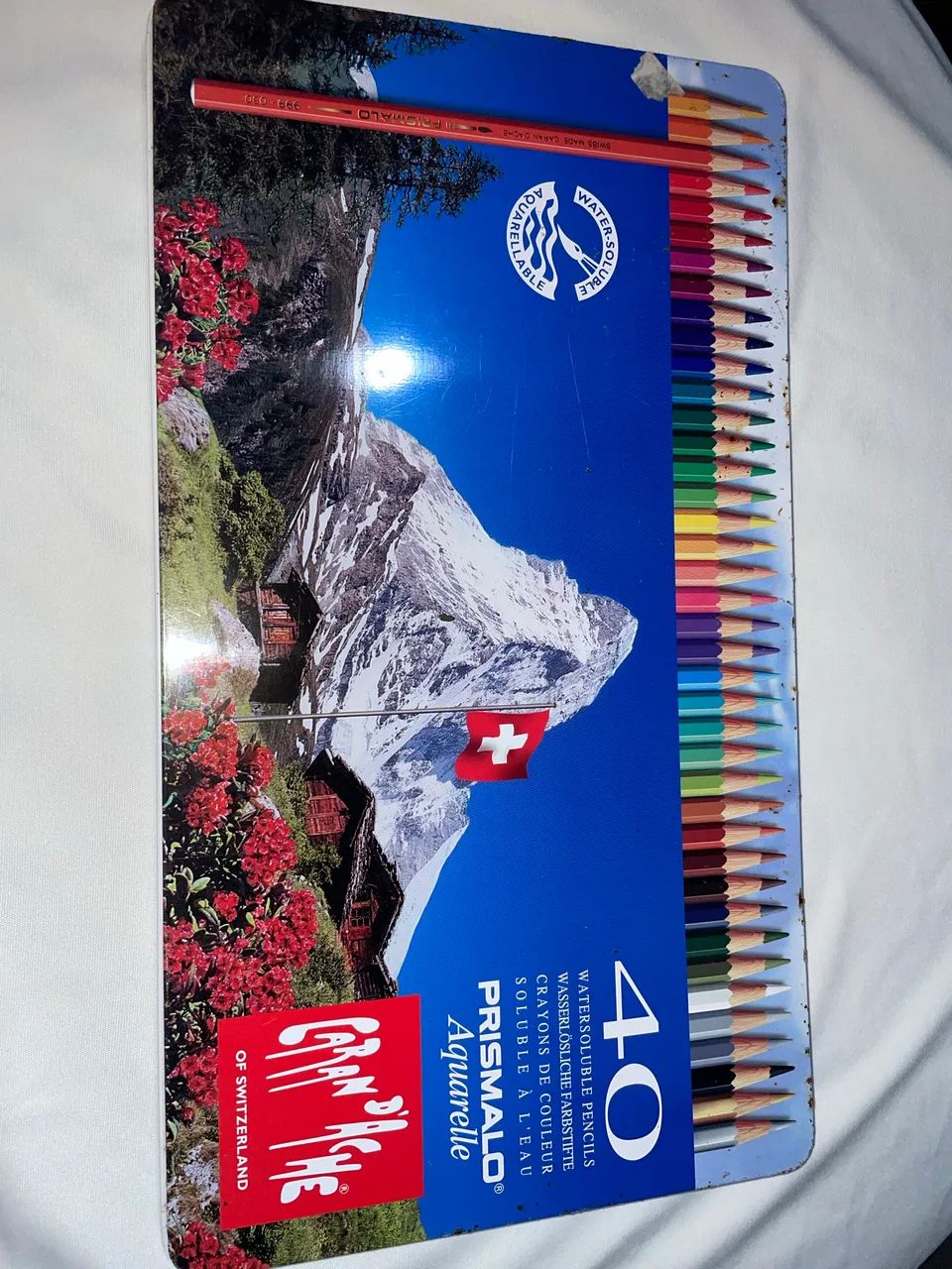 Caran d?Ache Prismalo Aquarelle 40 Cores Original - Completo