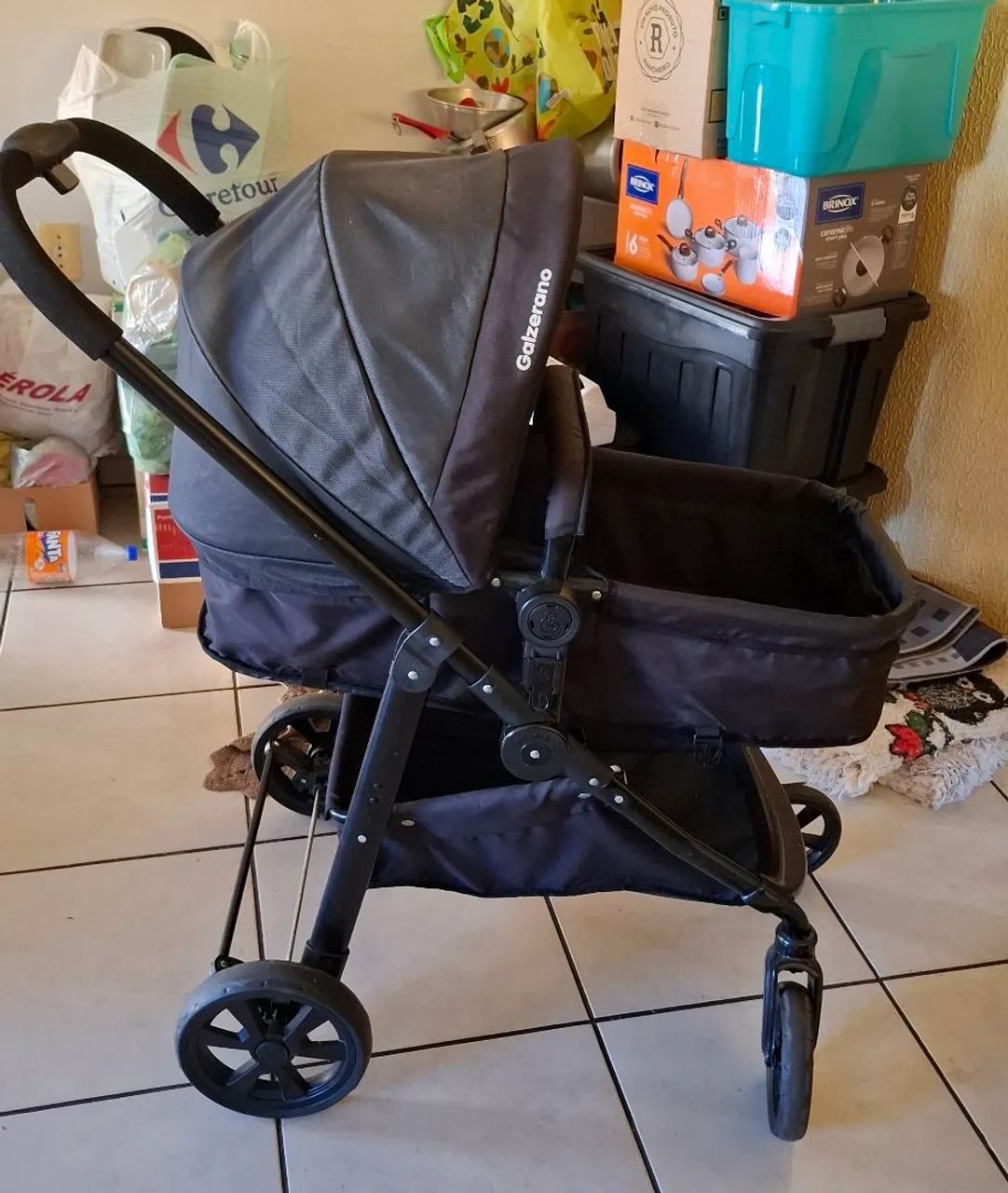 Carrinho de bebê + Bebê Conforto  - Foto 3