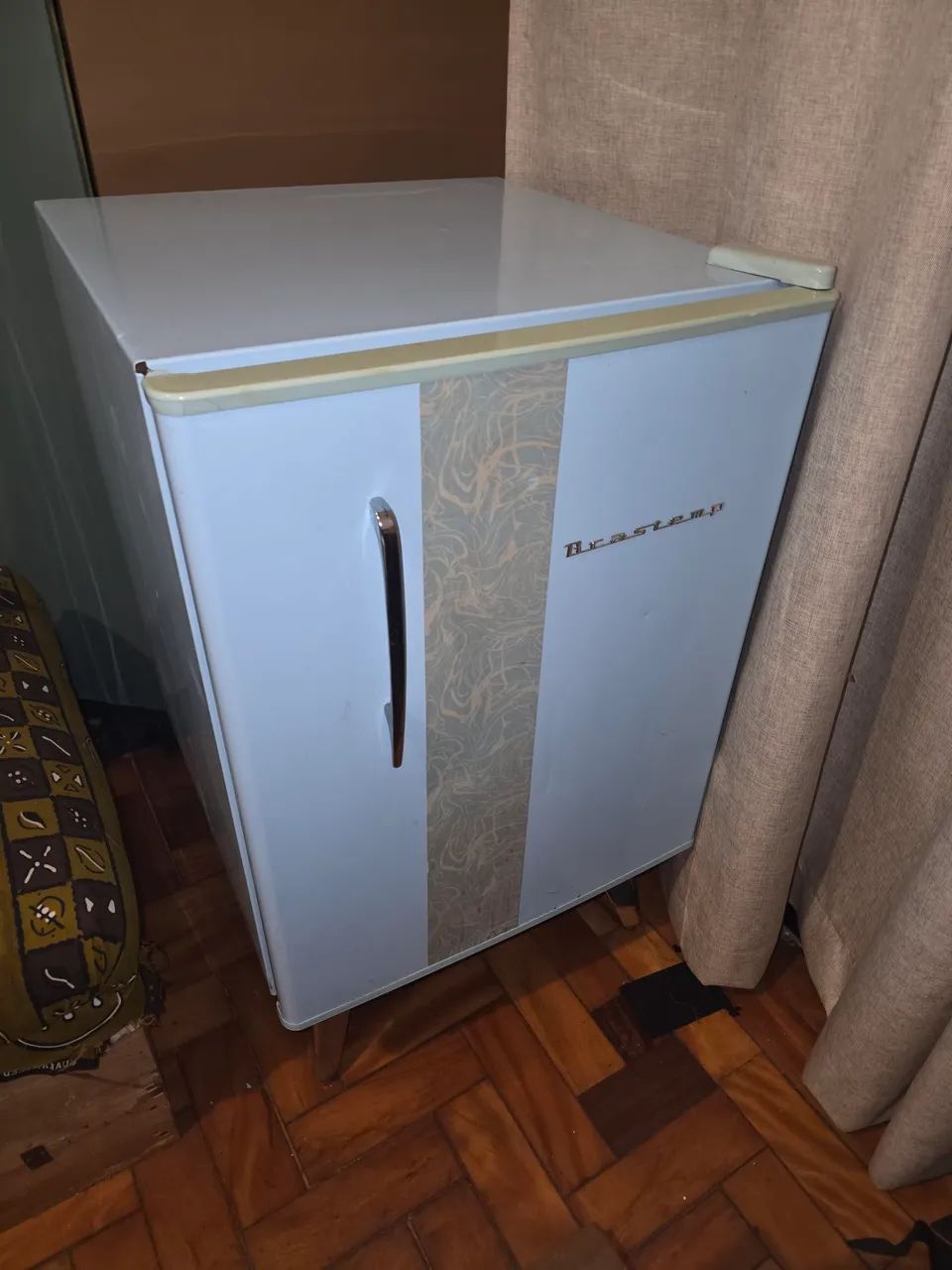 Frigobar Retrô Brastemp Vintage Blue Ice (76L) - Funcionando Perfeitamente