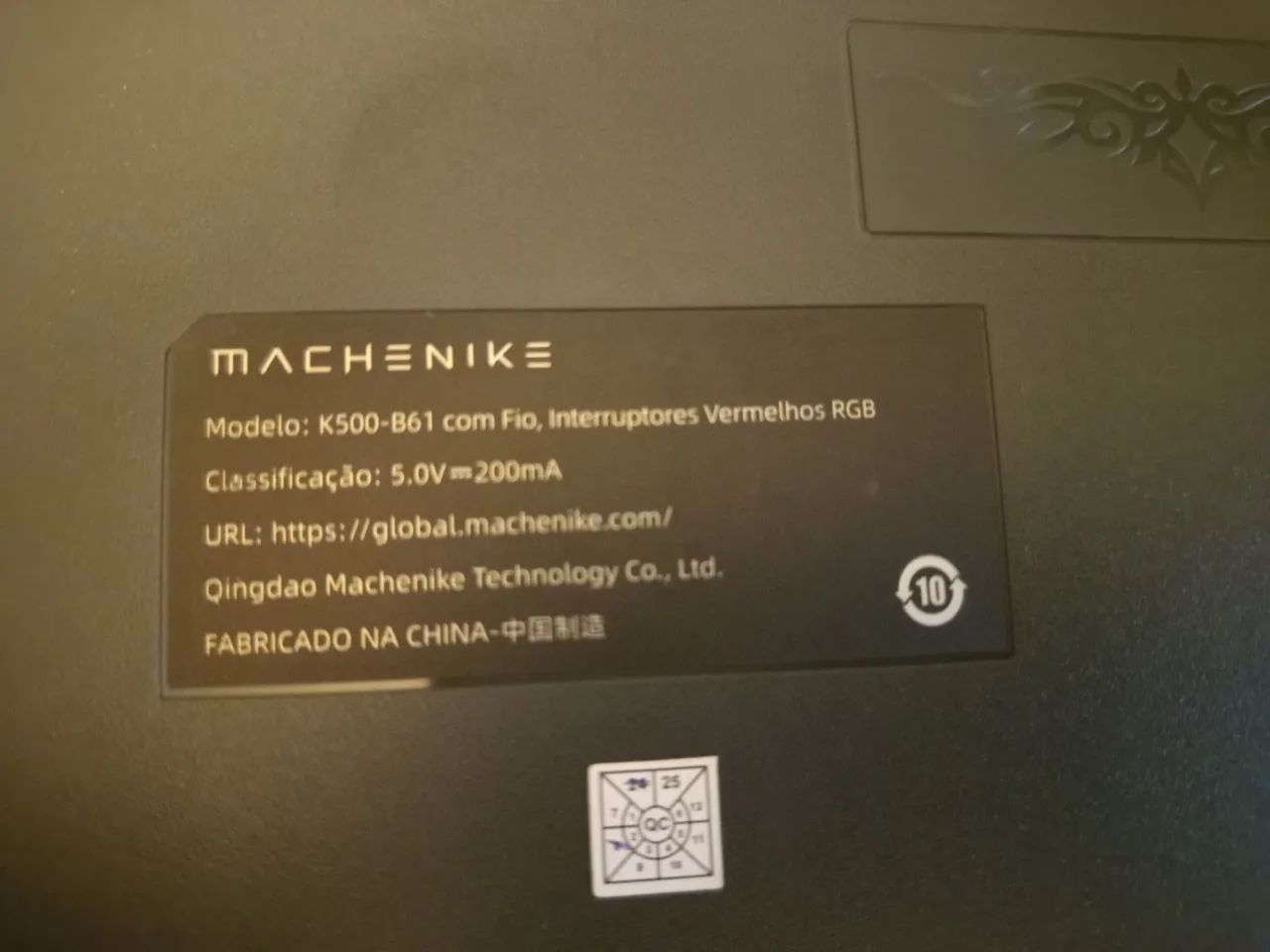 Teclado machenike k500 b61 red switch - Foto 5