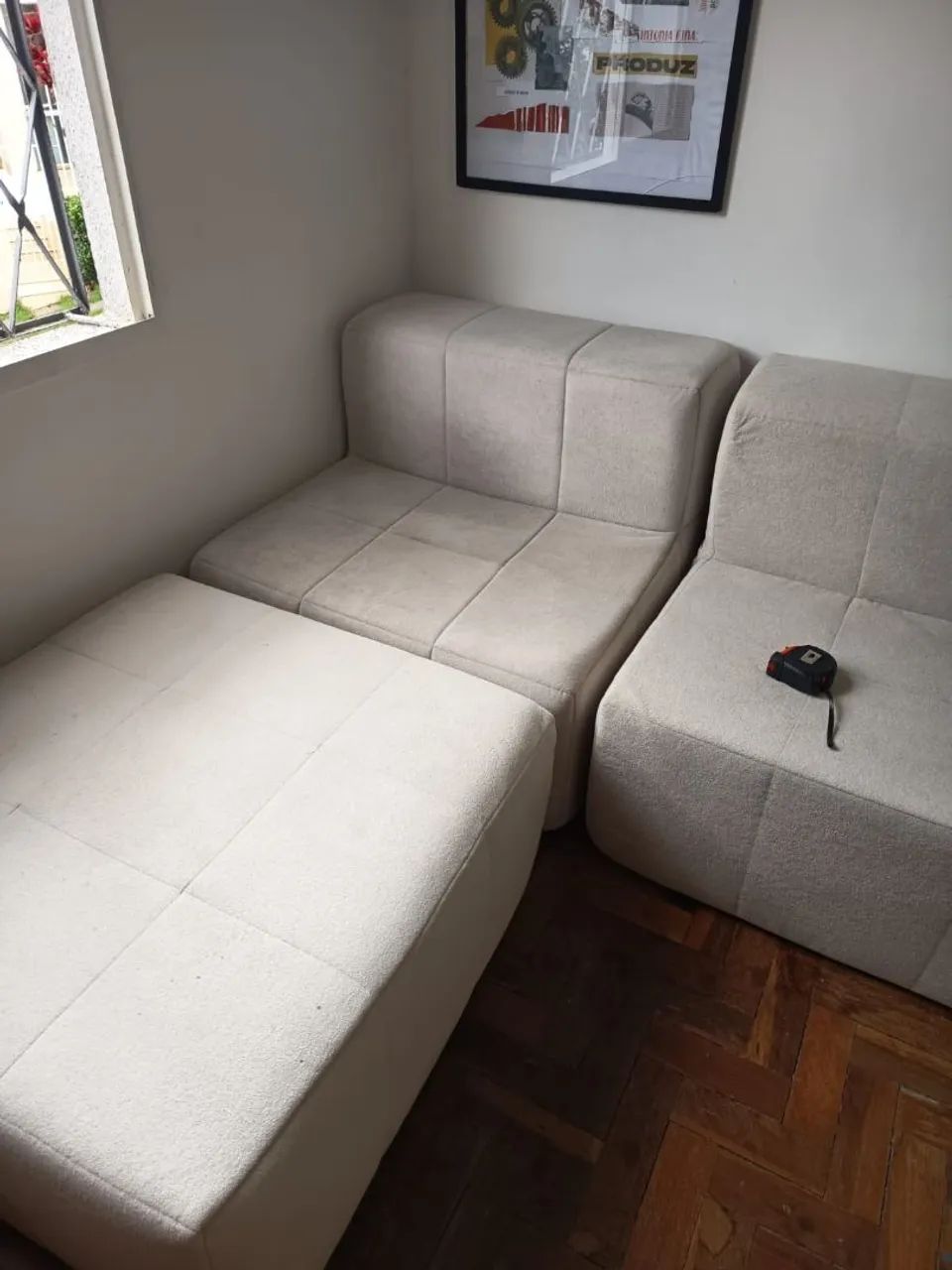 Sofá Modular (3 módulos) - Sofá na Caixa - Cor Bege - Foto 4