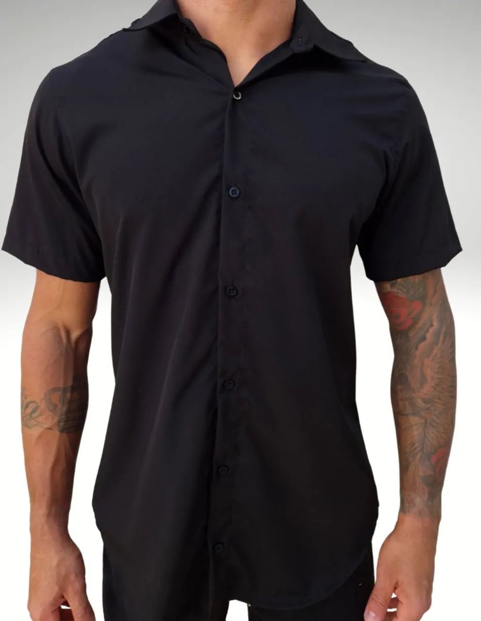 Camisas manga curta lisas - Foto 4