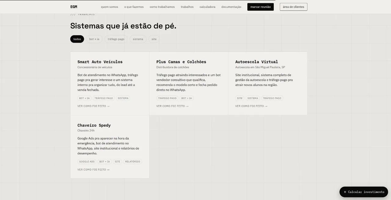 EGM | Tráfego Pago, Sites, Sistemas e Automação com IA - Foto 5