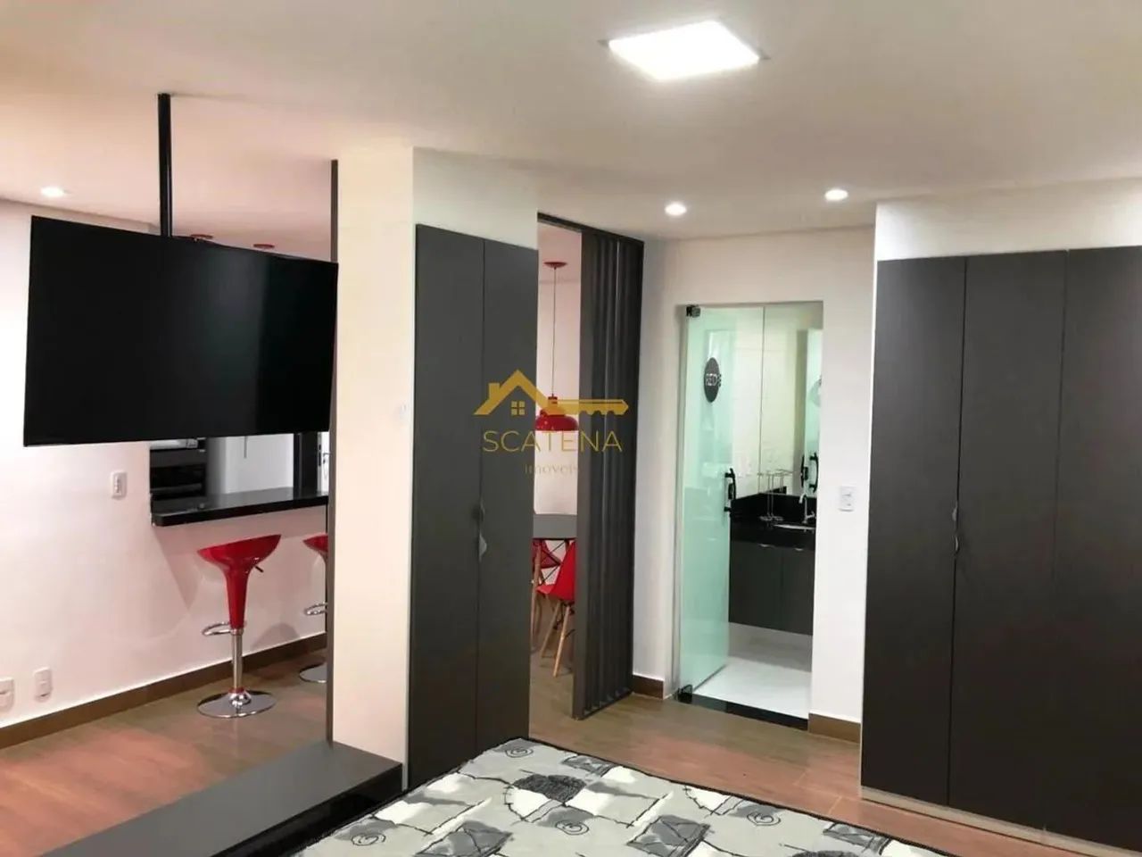 Apartamento com 1 suíte, 44m², para locação mobiliado em Sorocaba, Edifício Flat Red - Foto 2