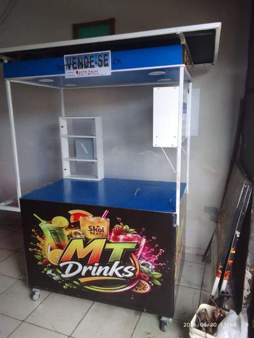 Carrinho de lanches drinks e etc 