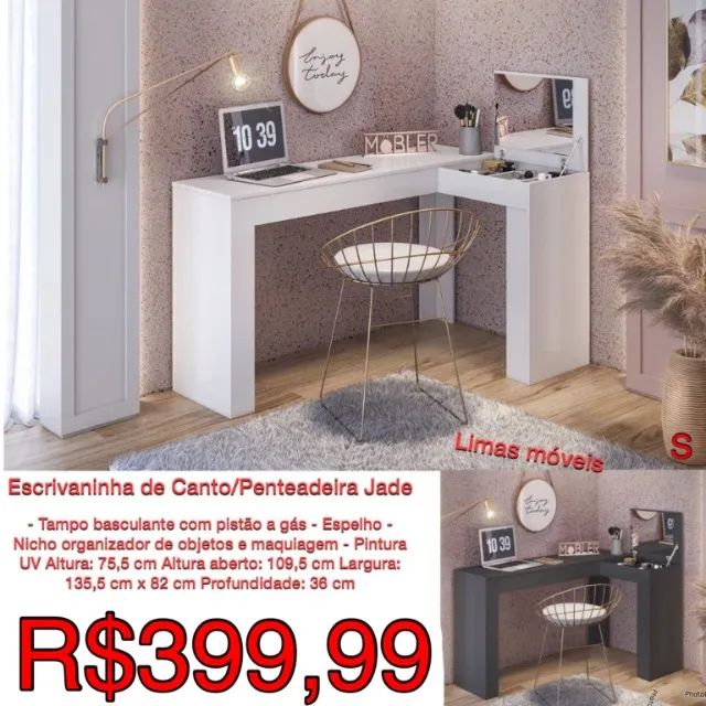 Escrivaninha + penteadeira 