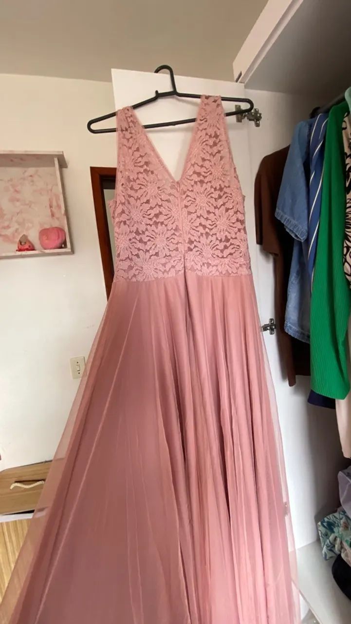 vestido de festa rosa  - Foto 4