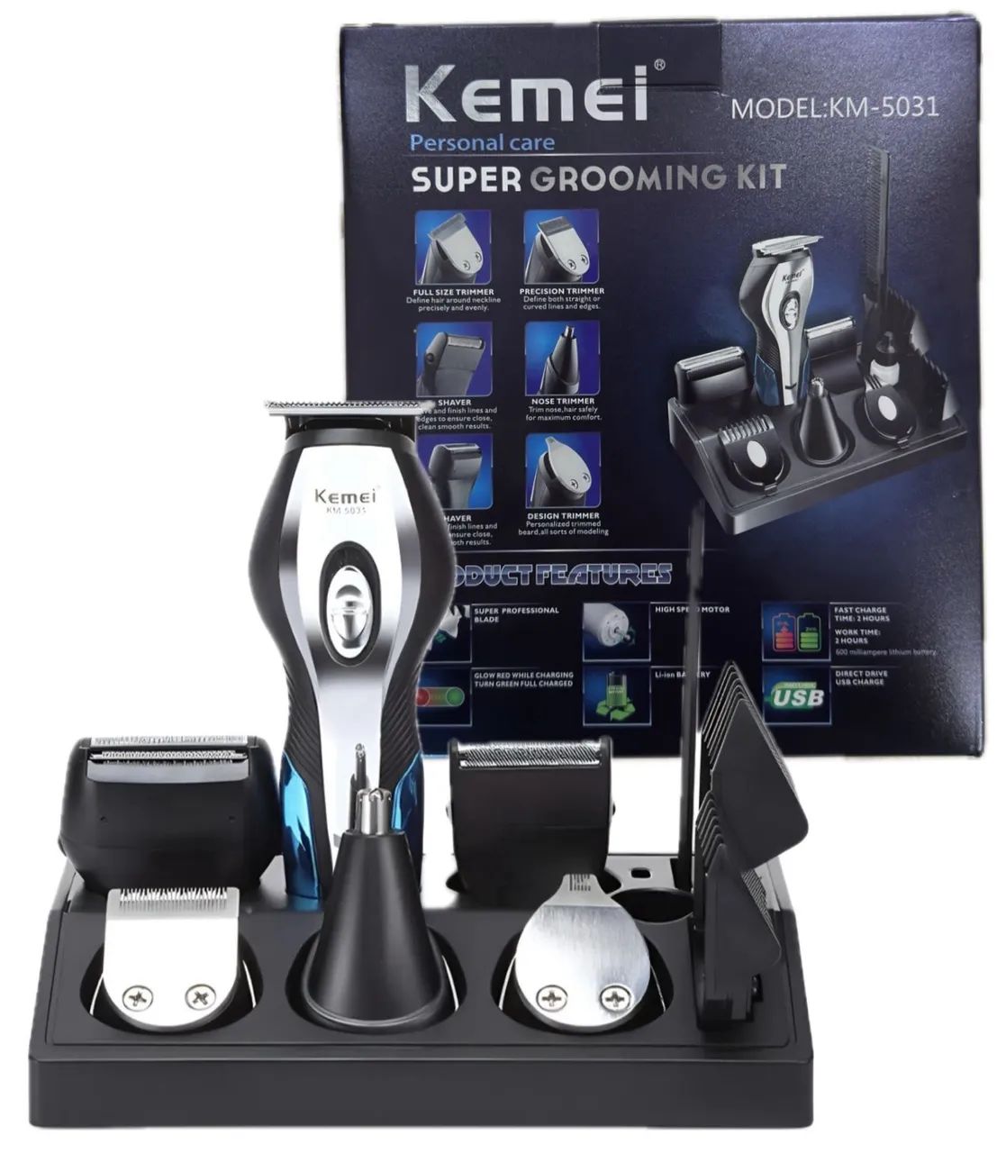 Maquina de barbear Kemei