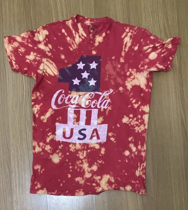 camisa true vintage coca-cola tie-dye