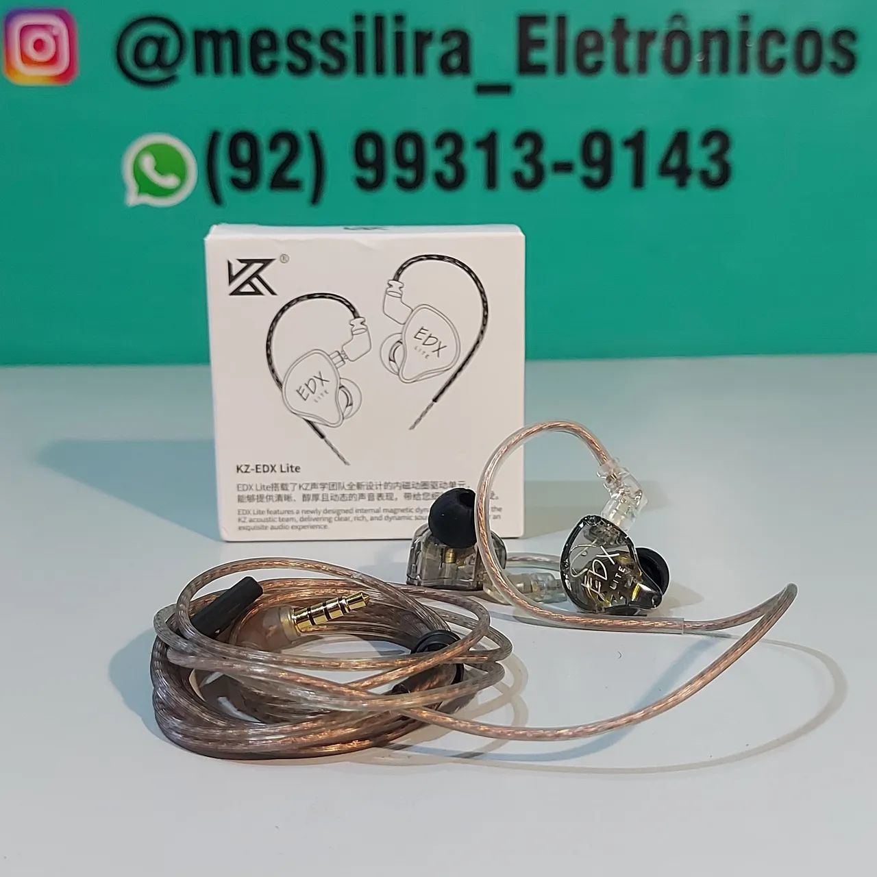 Fone de ouvido KZ edx Lite com mic - Foto 5