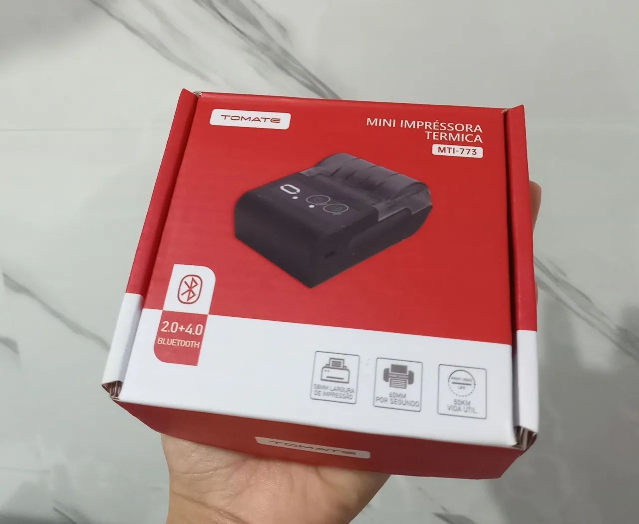 Mini impressora bluetooth - Tomate - Foto 2