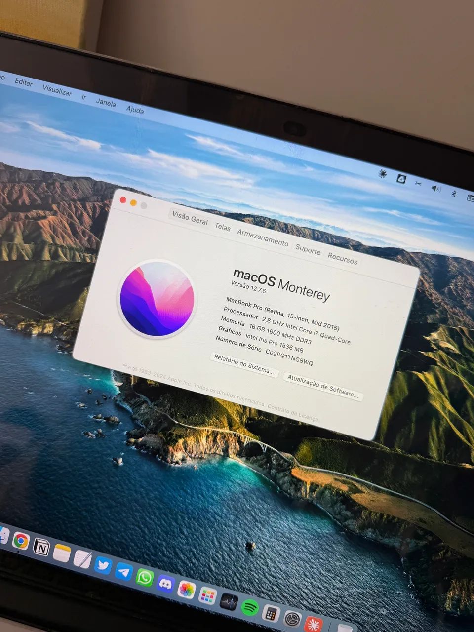 MacBook Pro Retina 15? (2015) i7 Quad-Core | 16GB RAM | SSD 1T - Foto 2