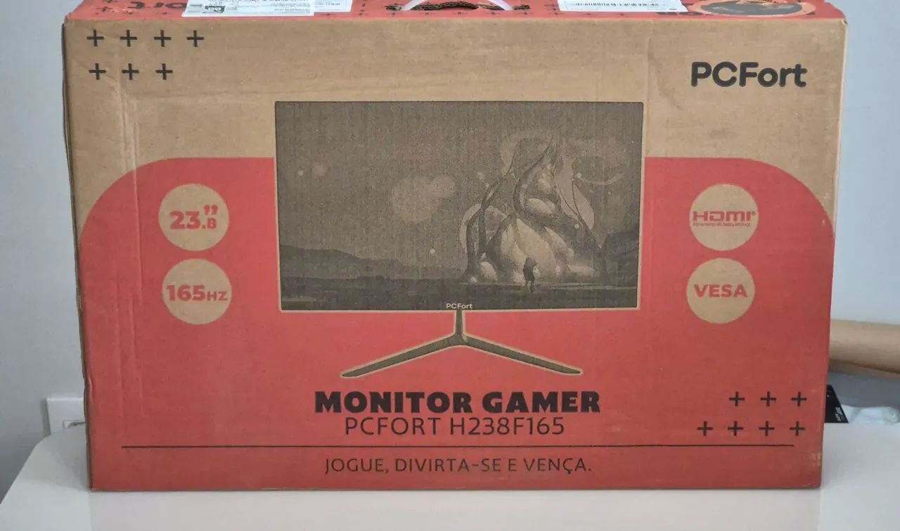 Monitor gamer 24 pol 165hz DETALHE**