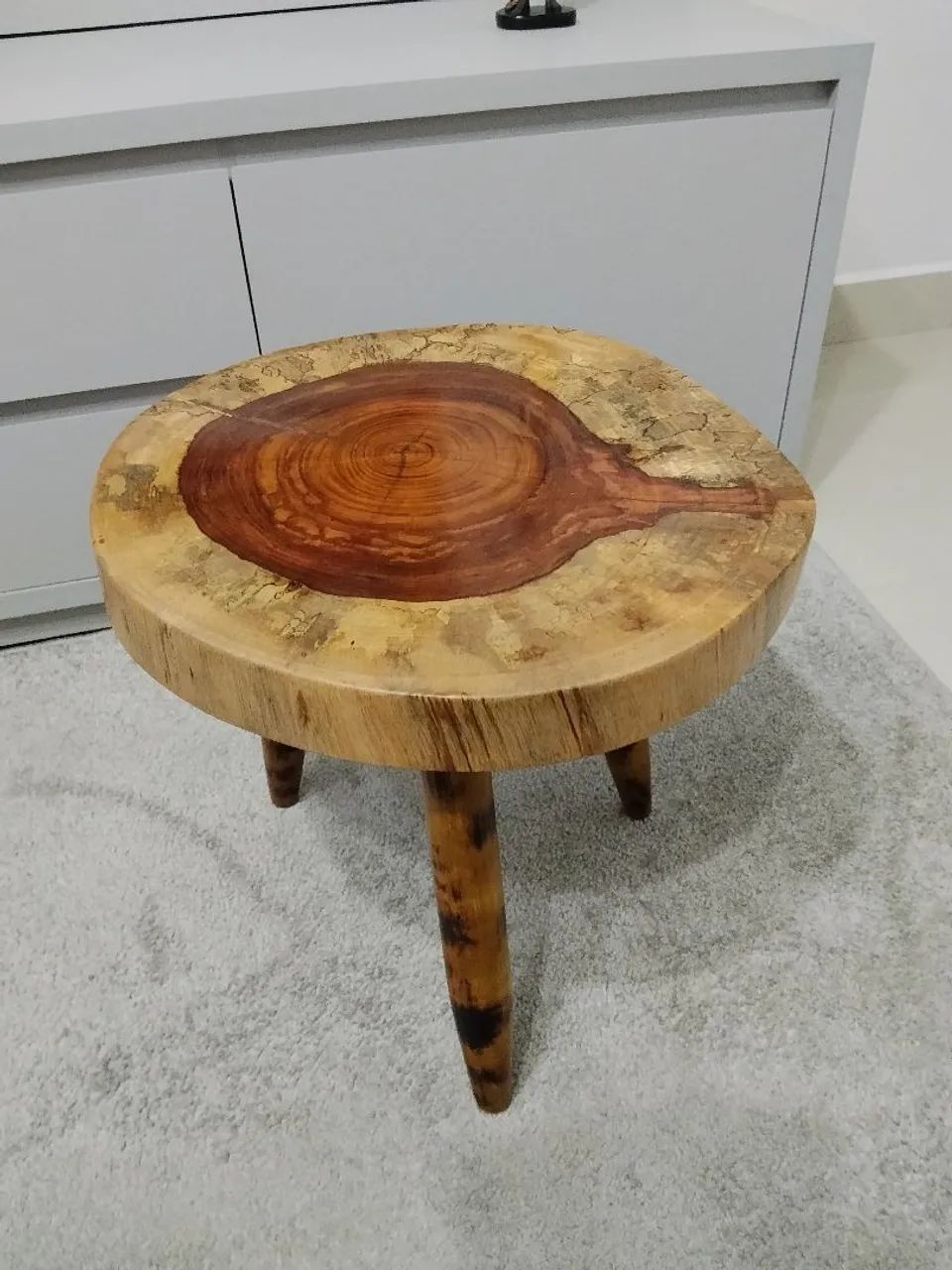 Mesa de centro/canto madeira maciça  - Foto 4