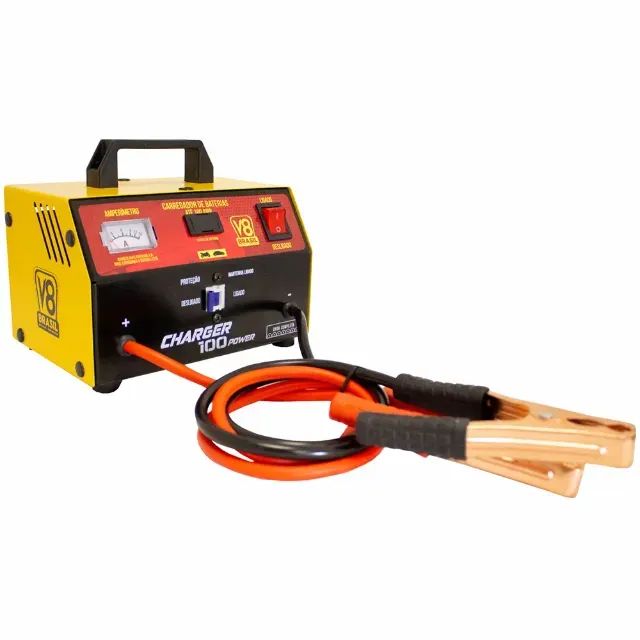 Carregador de Baterias Charger 100 Power Analógico V8 10A 220V - Foto 2