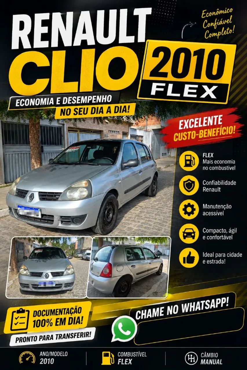 Renault Clio CLIO HI-FLEX 1.0 16V 5P 2011