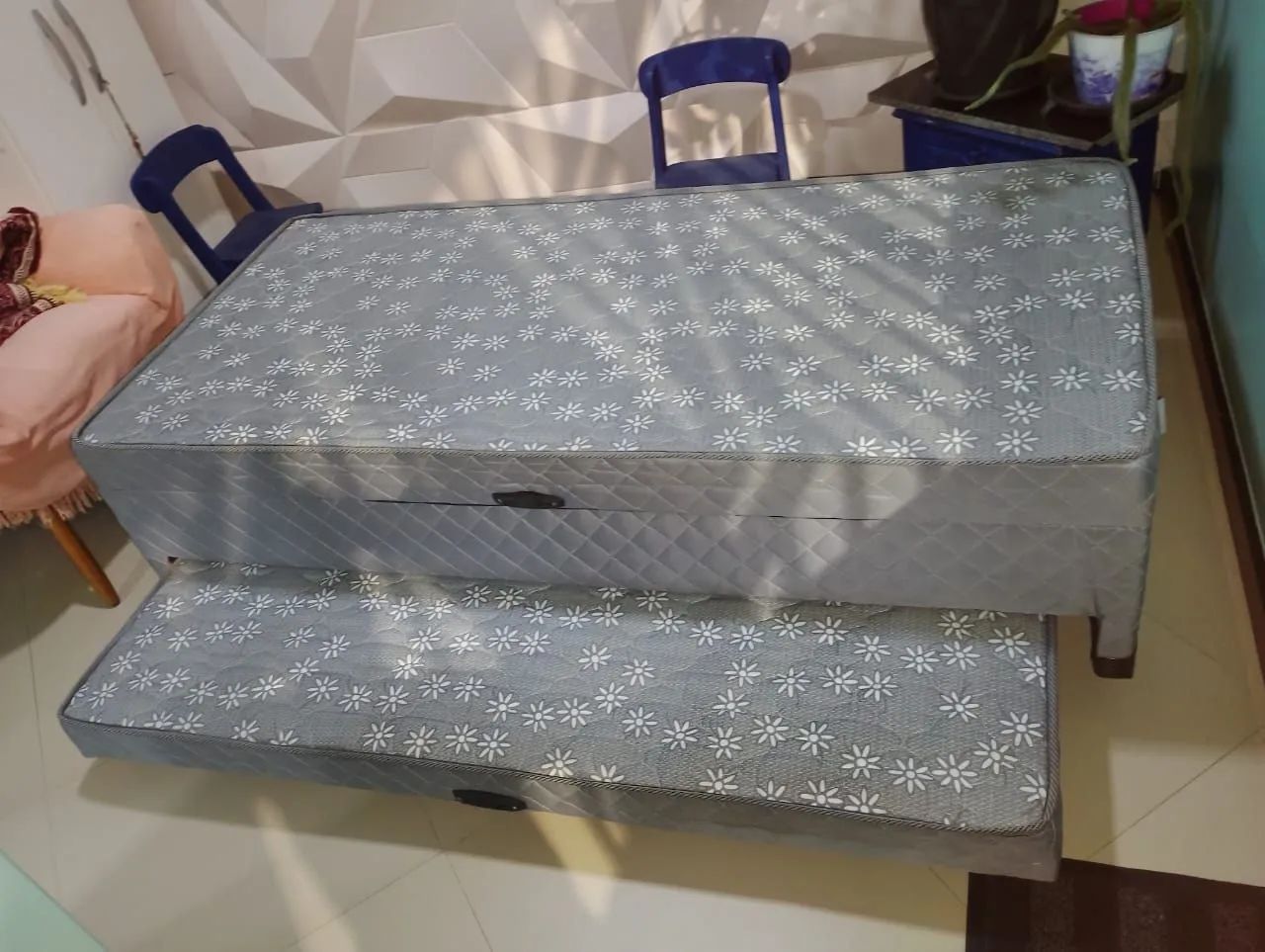 Cama box solteiro com baú e cama auxiliar - Foto 3