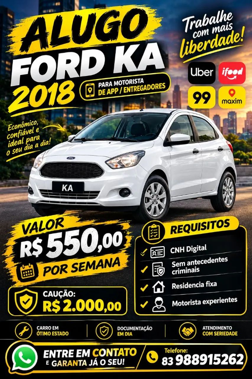 Locação/aluguel de veículos 