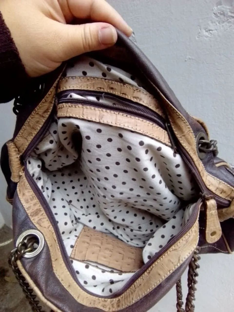 Bolsa Mônica Sanches Marrom Vintage Original  - Foto 4