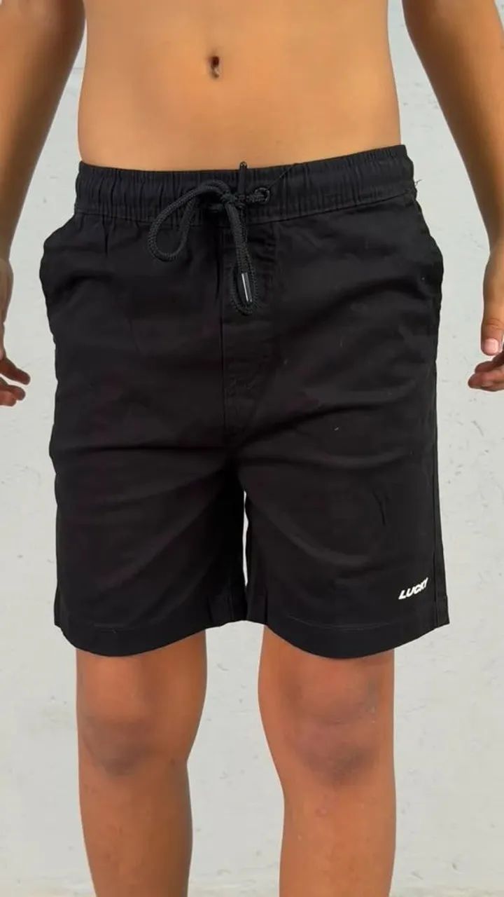 Short infantil - Brim Com Elastano - Lucky Company  - Foto 5