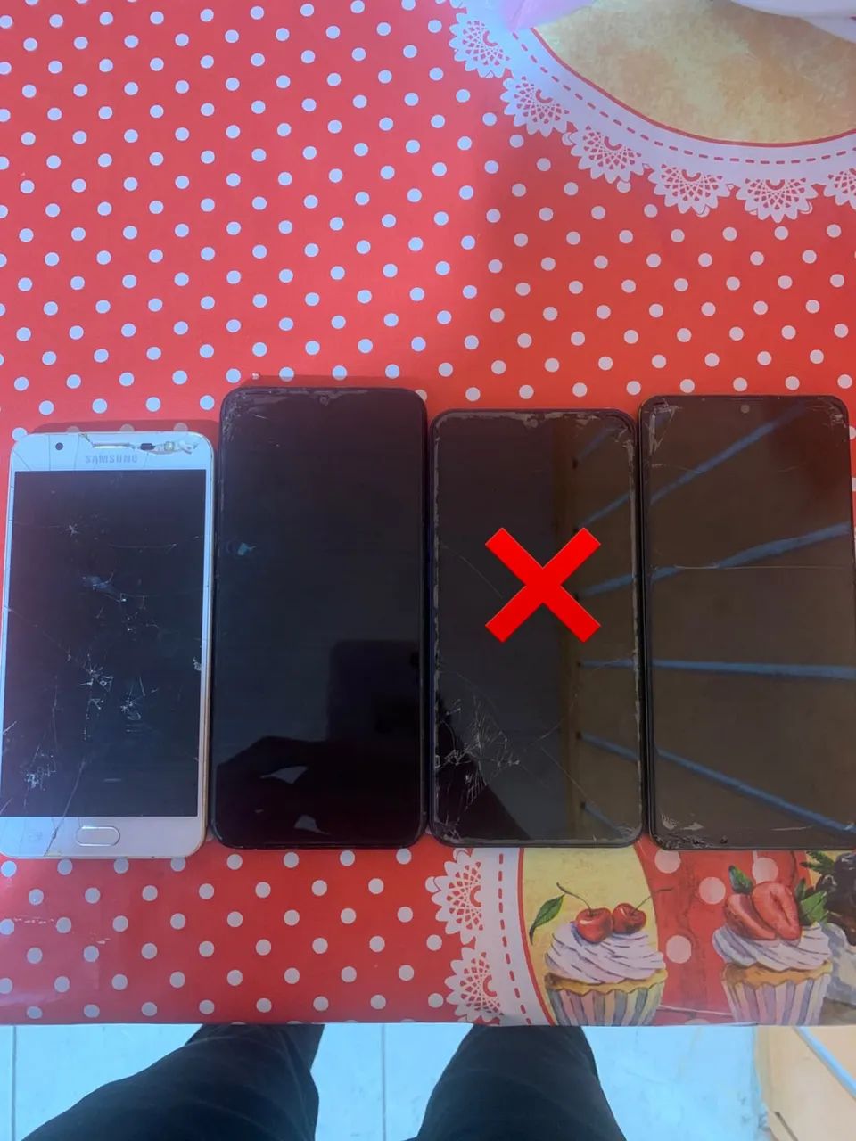 Celulares com defeito