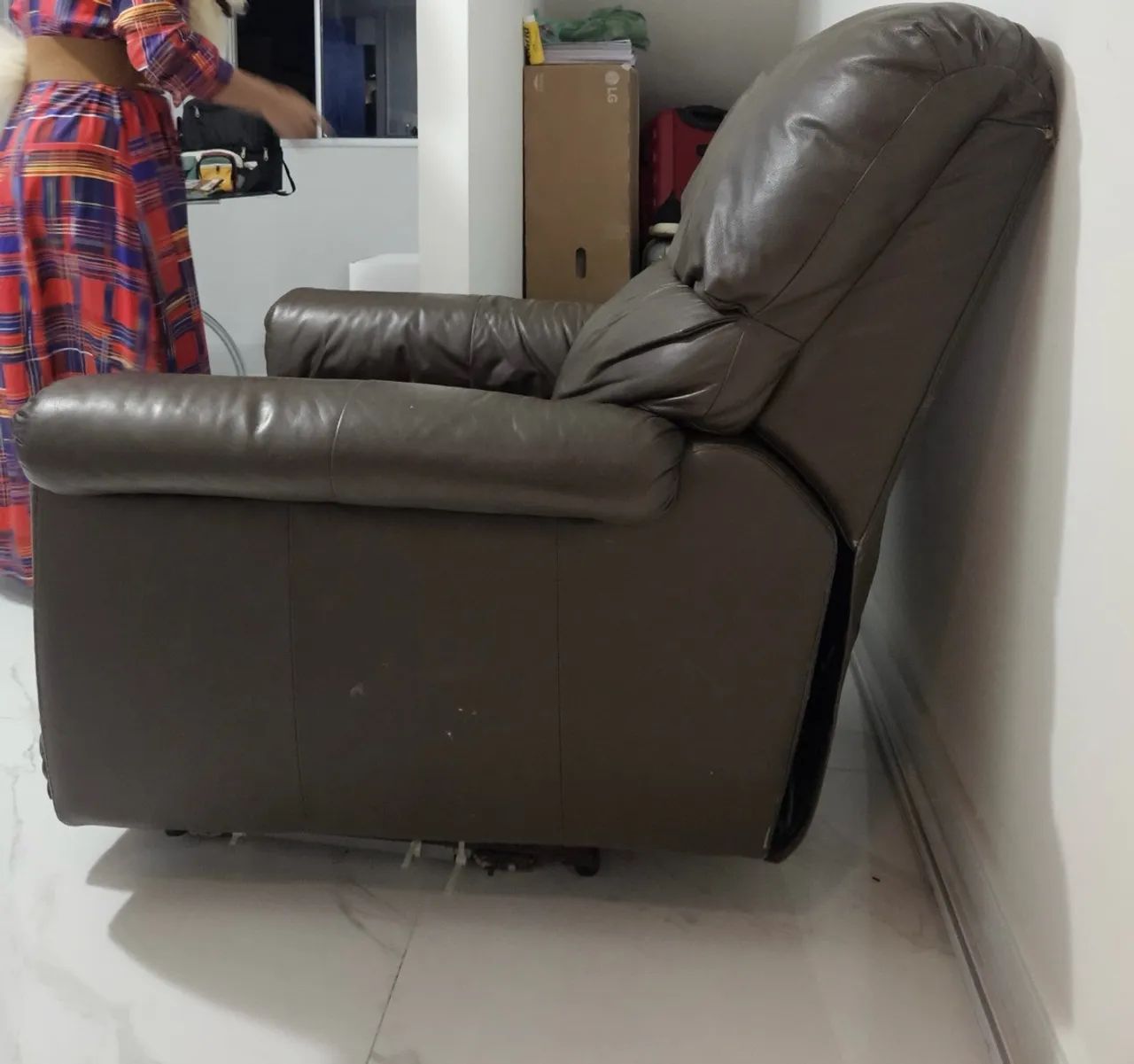 Poltrona do papai 100% couro legítimo 