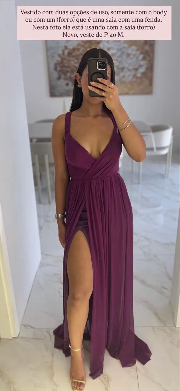 Vestido longo elegante 