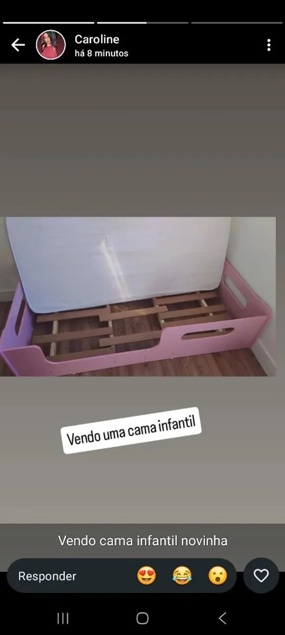 Cama infantil rosa