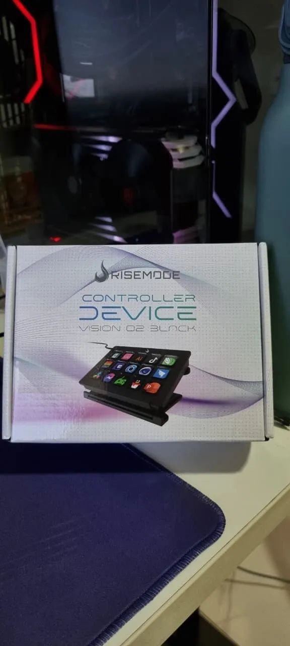 Mesa Controladora de Stream Deck Rise Mode Vision 02 Alumínio - Foto 2
