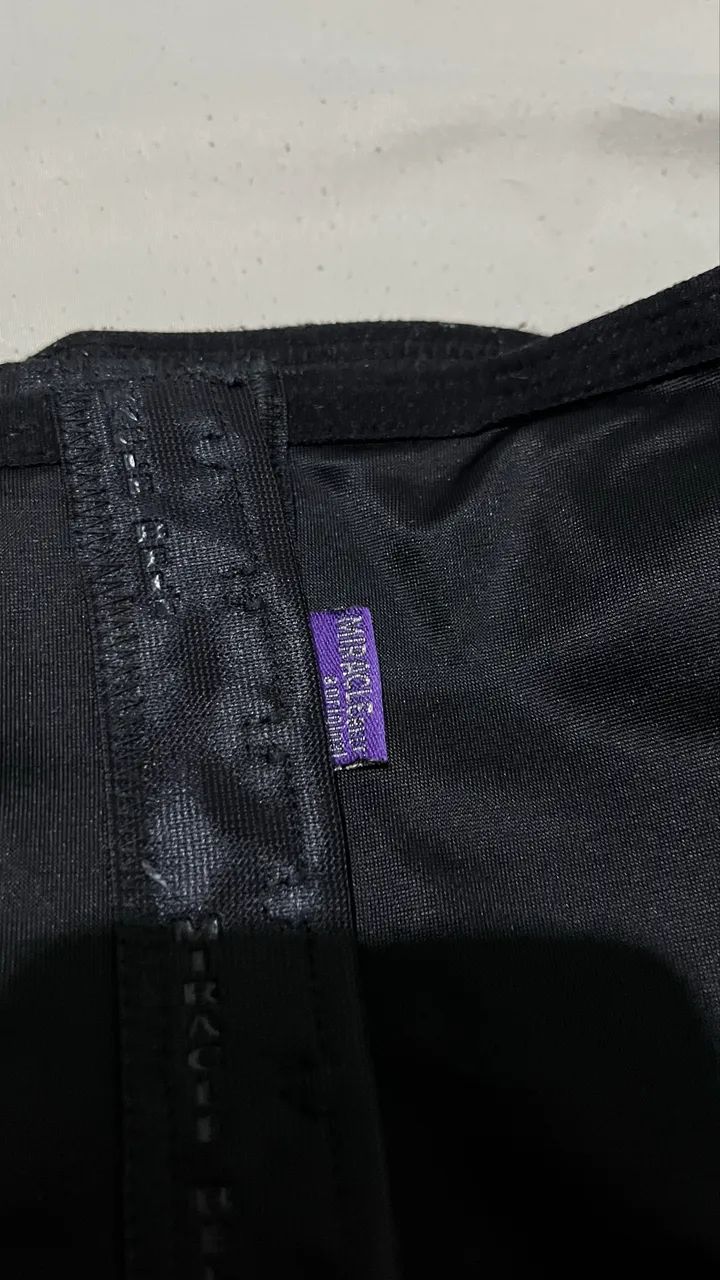 Cinta Modeladora Miracle Belt Original - Preta Tamanho G - Foto 2