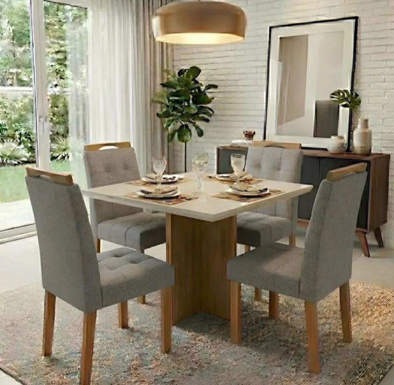 Sala mesa de jantar com 4 cadeiras 