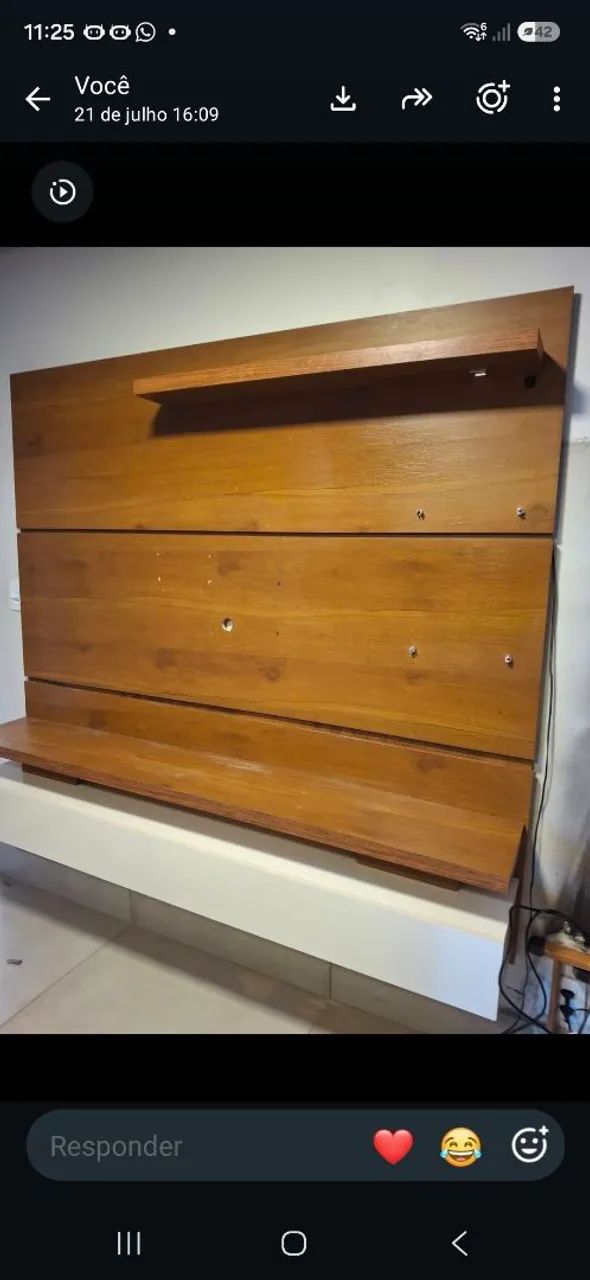 Rack Painel de madeira para TV de até 75 polegadas  - Foto 3