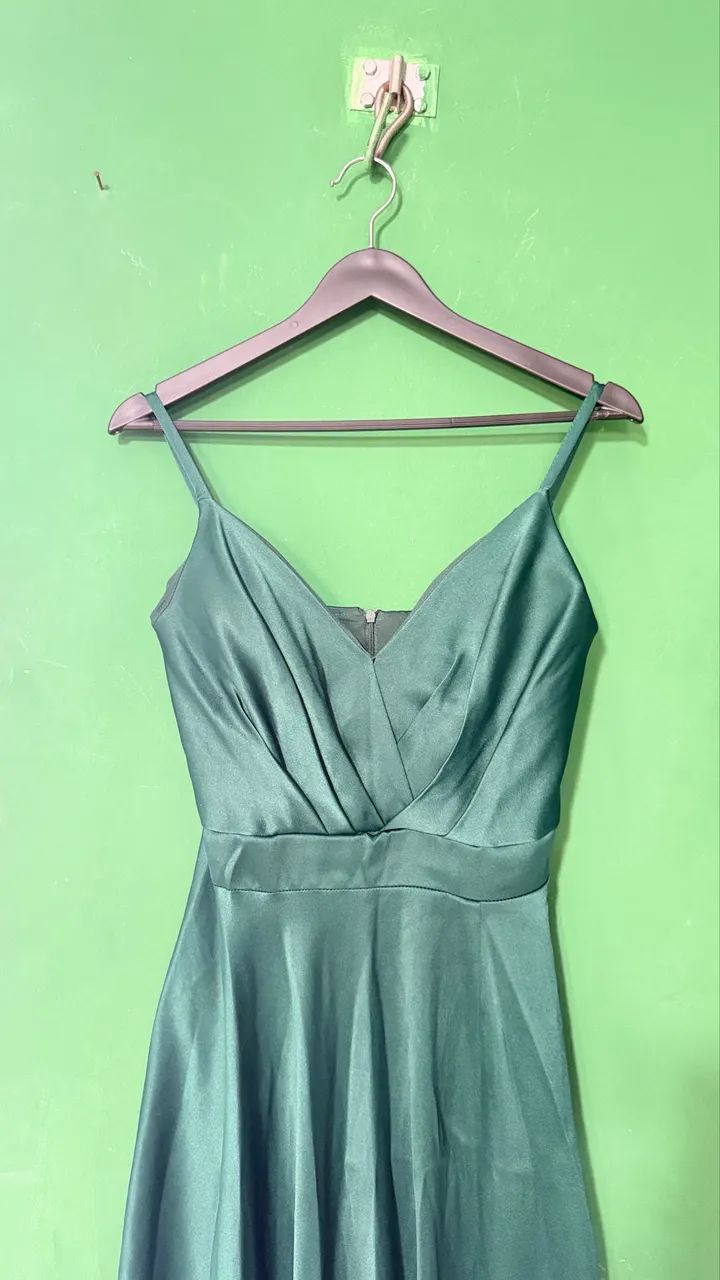 Vestido de festa VERDE ESMERALDA - M
