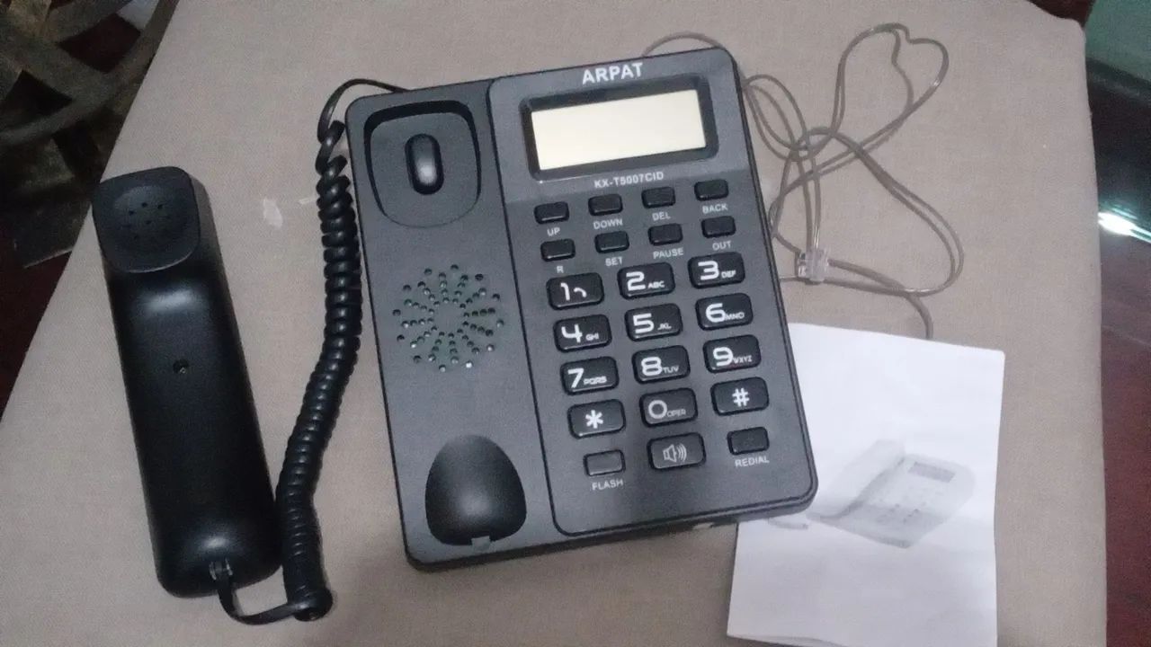 Telefone fixo retrô com linha  - Foto 2