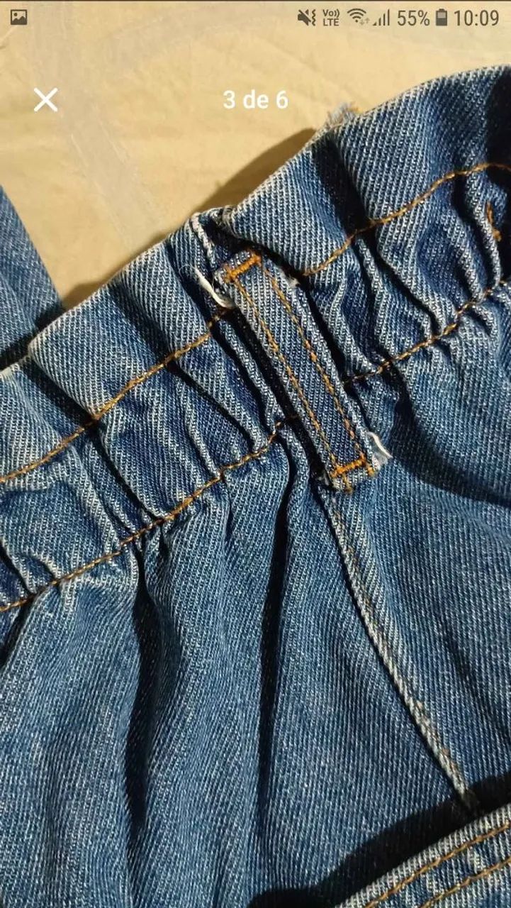 CALÇA JEANS MOM TAM 38  - Foto 4