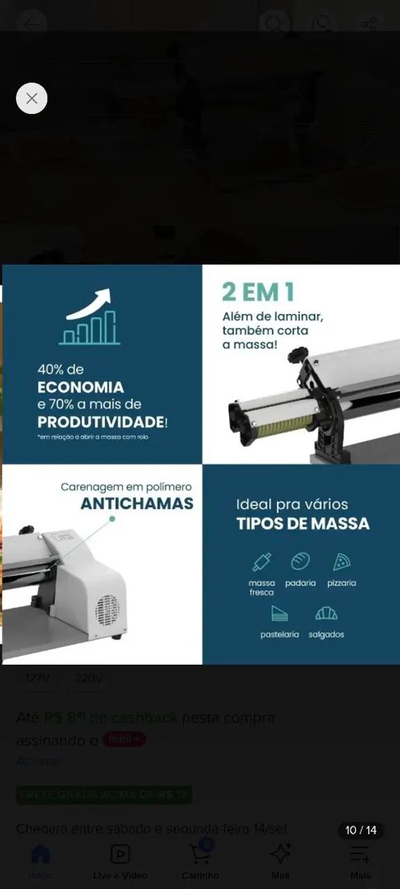 Máquina de macarrão automática  - Foto 4