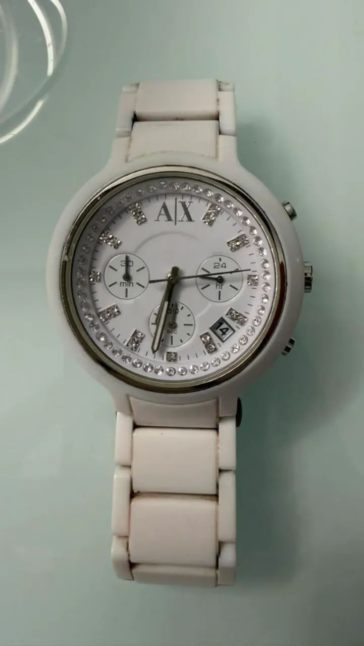 Relógio Armani Exchange Branco Feminino