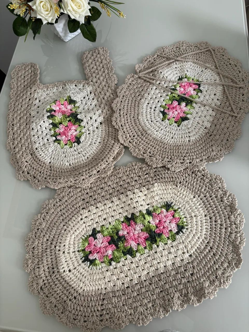 Tapetes de crochê 