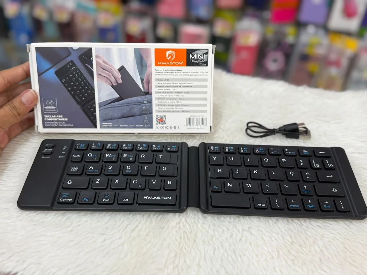 Mini teclado via Bluetooth 