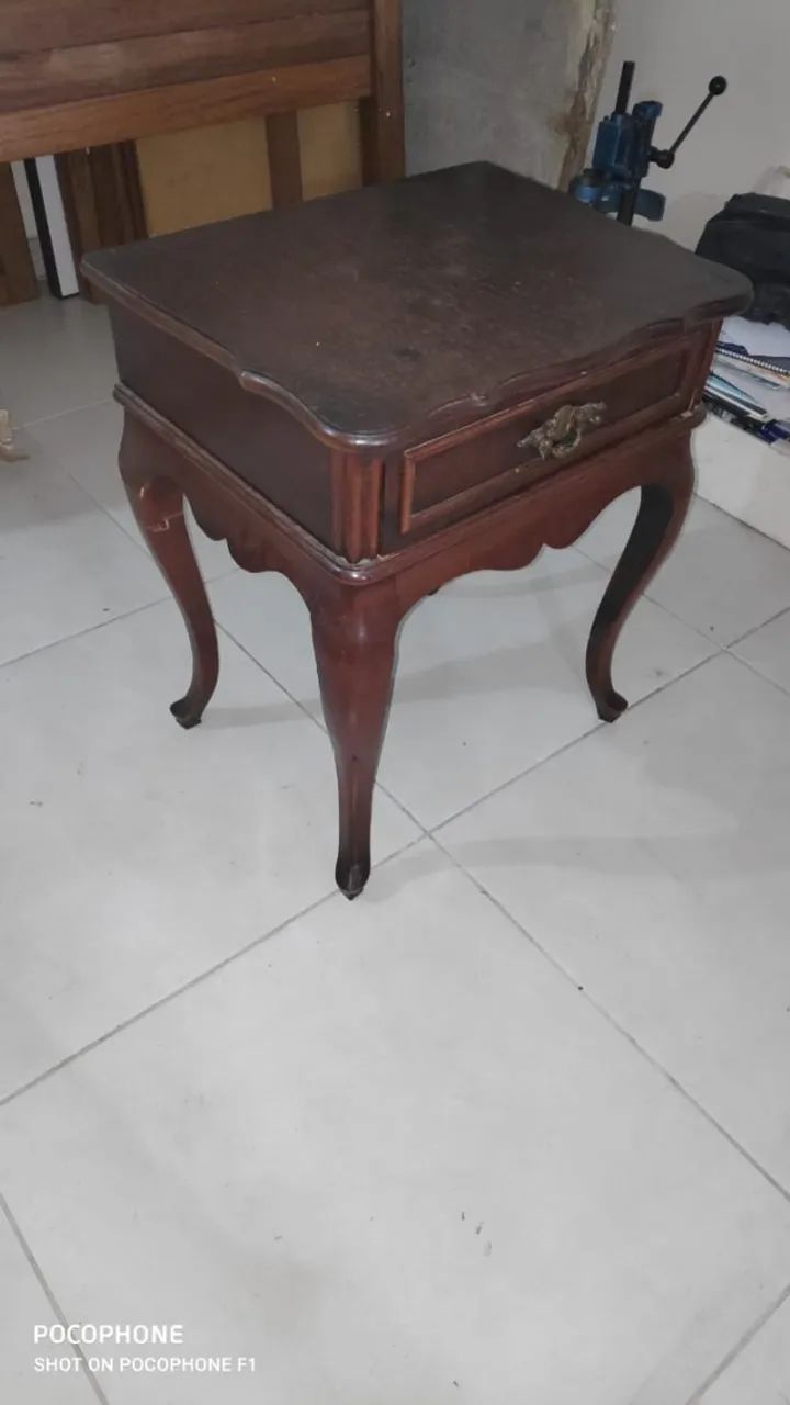 Mesa lateral de estilo Luís XV (1940 Mandeira) - Foto 4