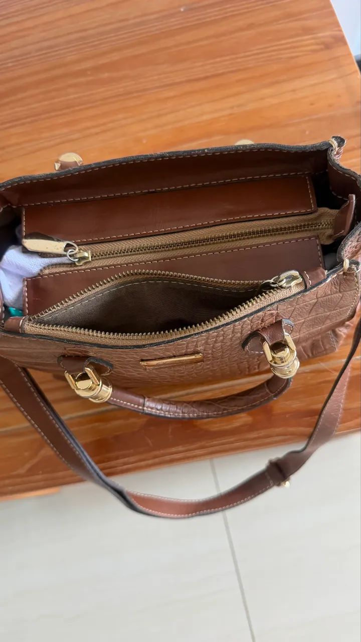 Bolsa em couro legítimo - Foto 4