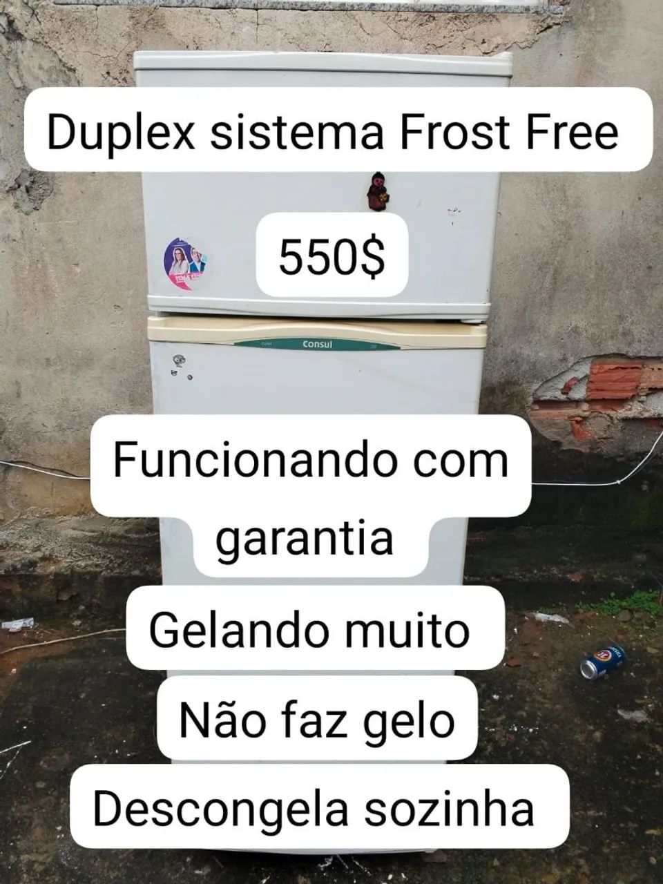 Vendo geladeira funcionando com garantia 