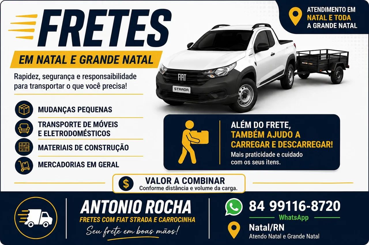 FRETES EM NATAL E GRANDE NATAL - Foto 2