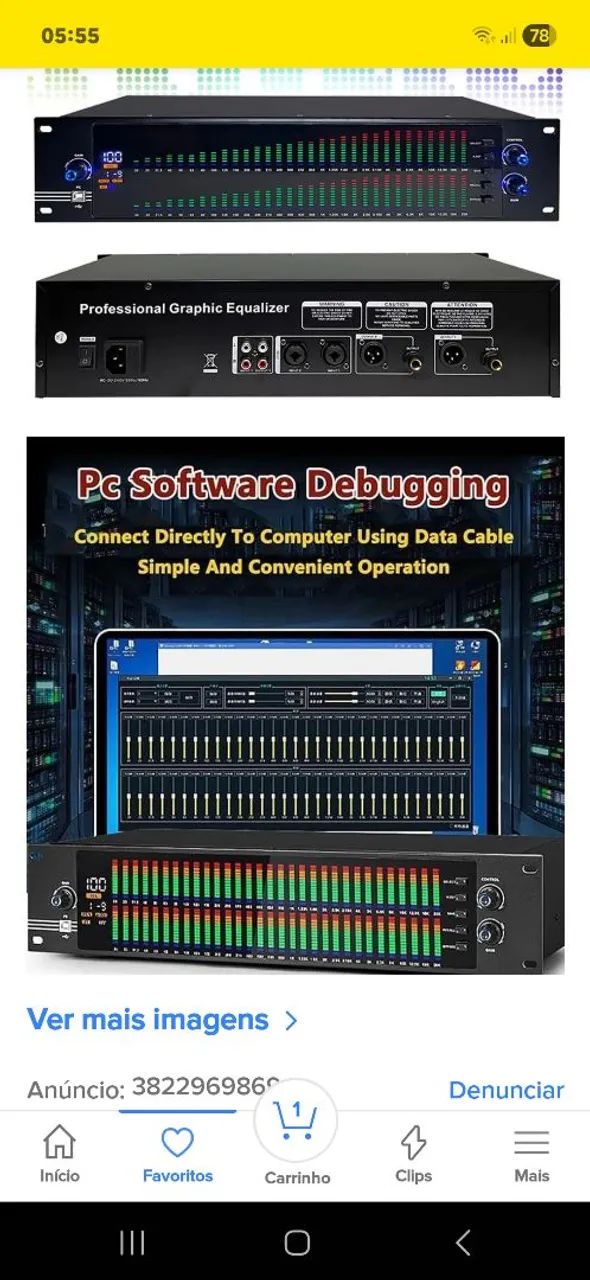 Equalizador digital 2U com display de espectro de 31 bandas - Foto 2