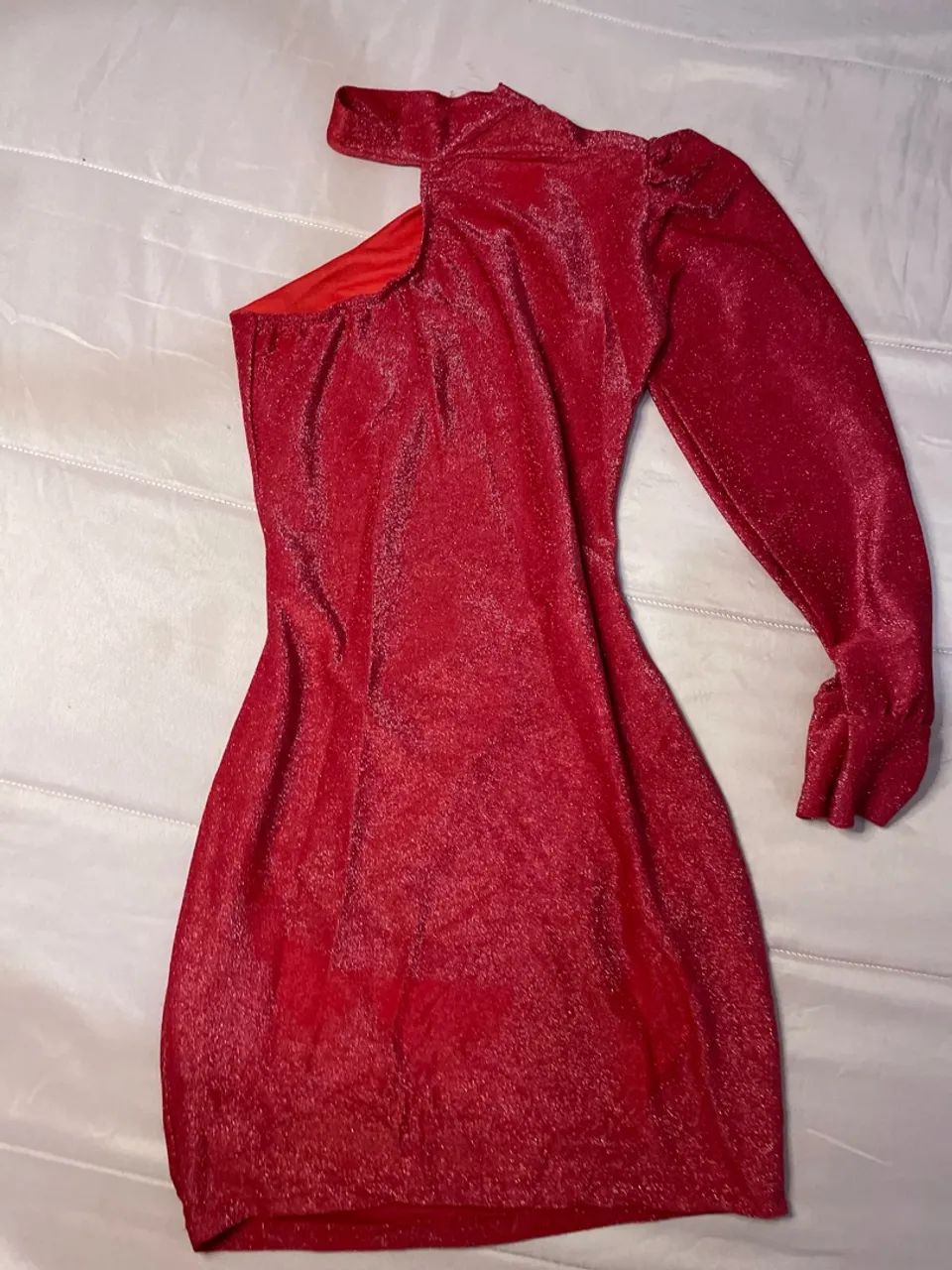 VESTIDO LUREX VERMELHO  - Foto 4