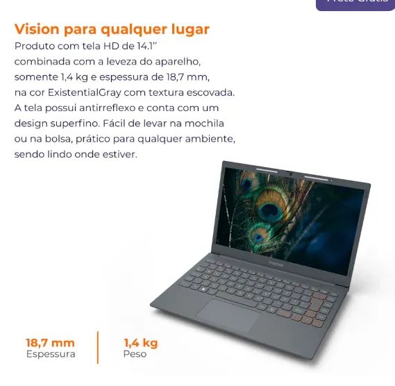 NOTEBOOK POSITIVO VISION C14 NOVO E LACRADO - Foto 2